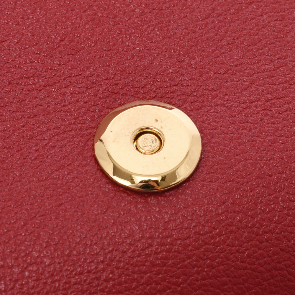 SAINT LAURENT calfskin clutch bag red - Picture 8 of 11